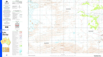 Geoscience Australia Lake Mackay SF52 - 11 digital map