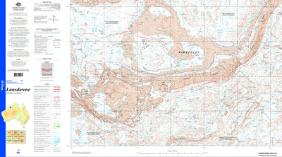 Geoscience Australia Lansdowne SE52 - 05 digital map