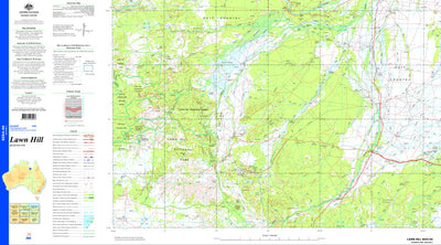 Geoscience Australia Lawn Hill SE54 - 09 digital map