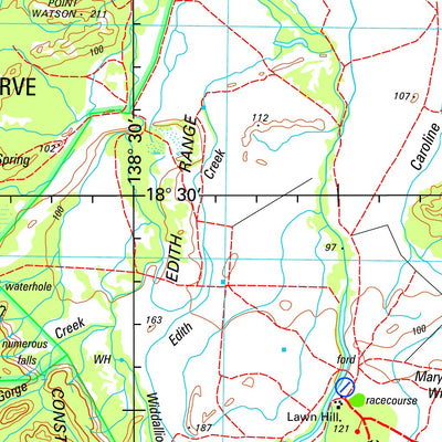 Geoscience Australia Lawn Hill SE54 - 09 digital map