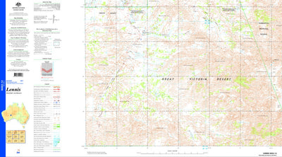 Geoscience Australia Lennis SG52 - 13 digital map