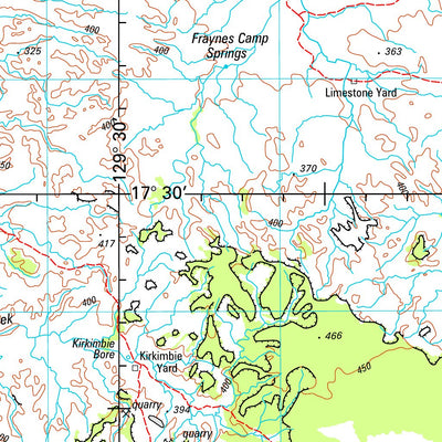 Geoscience Australia Limbunya SE52 - 07 digital map