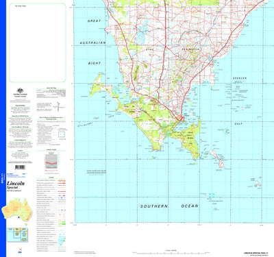 Geoscience Australia Lincoln Special SI53 - 11 digital map