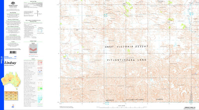 Geoscience Australia Lindsay SG52 - 16 digital map