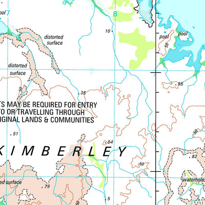 Geoscience Australia Londonderry SD52 - 05 digital map