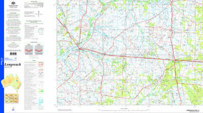 Geoscience Australia Longreach SF55 - 13 digital map