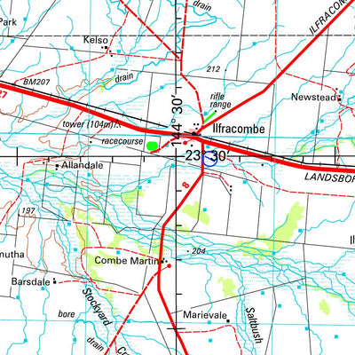 Geoscience Australia Longreach SF55 - 13 digital map