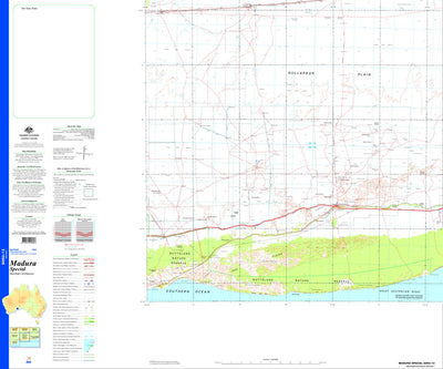 Geoscience Australia Madura Special SH52 - 13 digital map