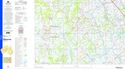 Geoscience Australia Maneroo SF54 - 16 digital map