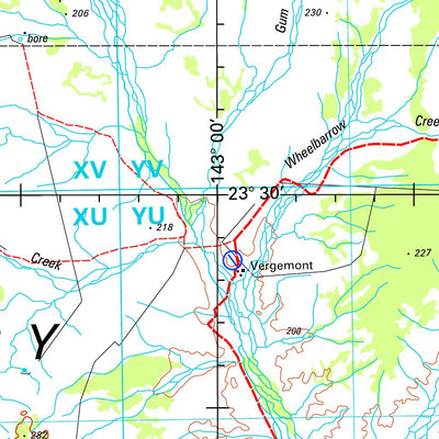 Geoscience Australia Maneroo SF54 - 16 digital map