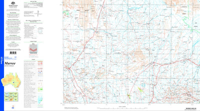 Geoscience Australia Marree SH54 - 05 digital map