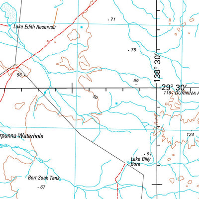 Geoscience Australia Marree SH54 - 05 digital map