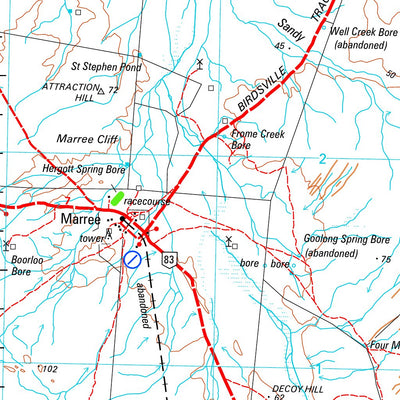 Geoscience Australia Marree SH54 - 05 digital map