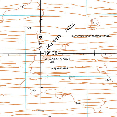 Geoscience Australia Mclarty Hills SE51 - 15 digital map
