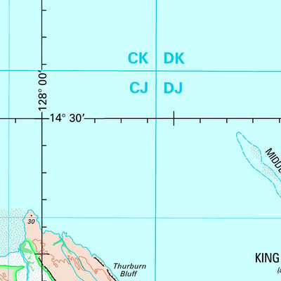 Geoscience Australia Medusa Banks SD52 - 10 digital map