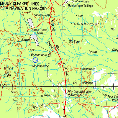 Geoscience Australia Menzies SH51 - 05 digital map