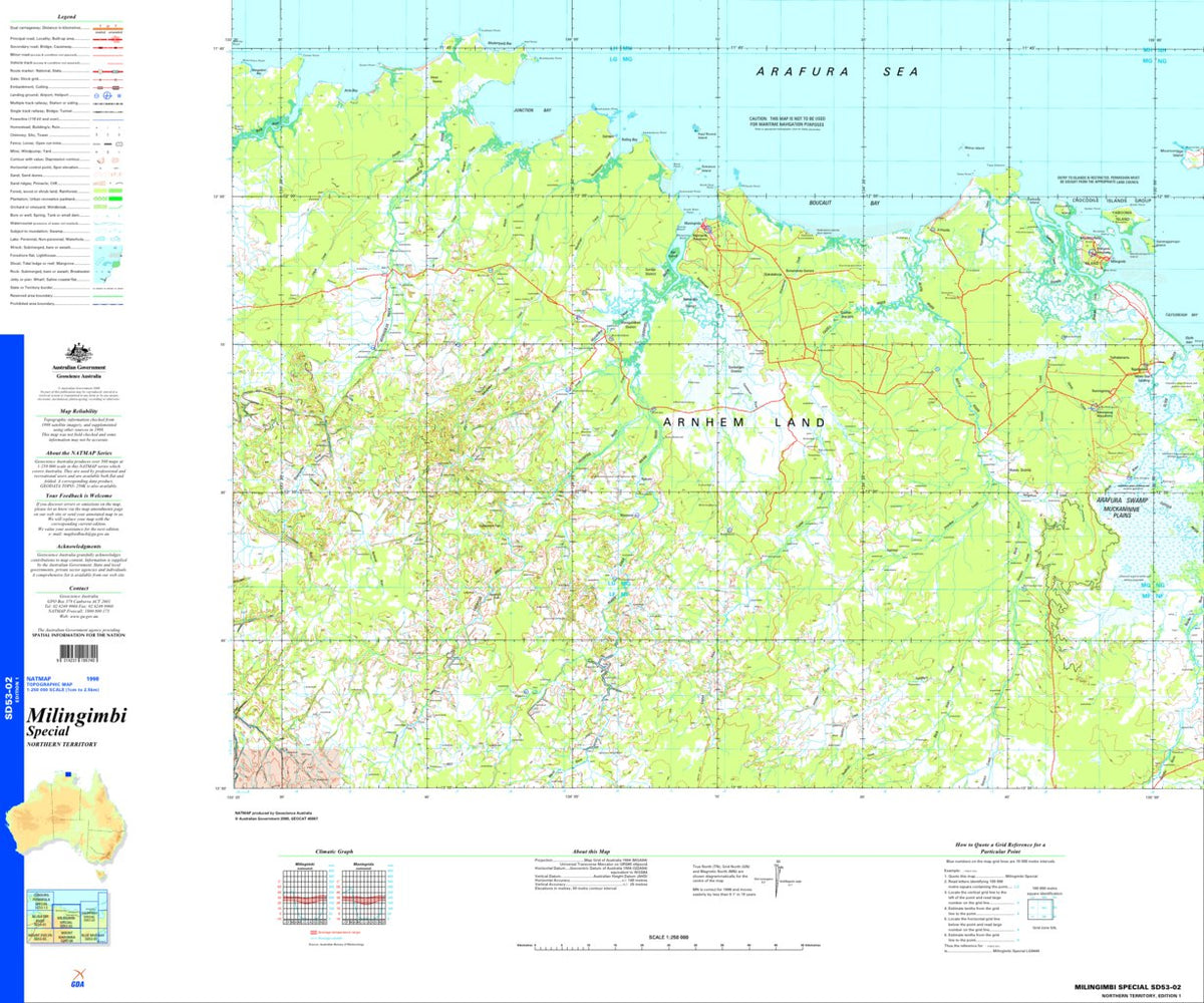 Milingimbi Special SD53 - 02 Map by Geoscience Australia | Avenza Maps