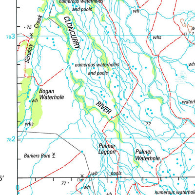 Geoscience Australia Millungera SE54 - 15 digital map