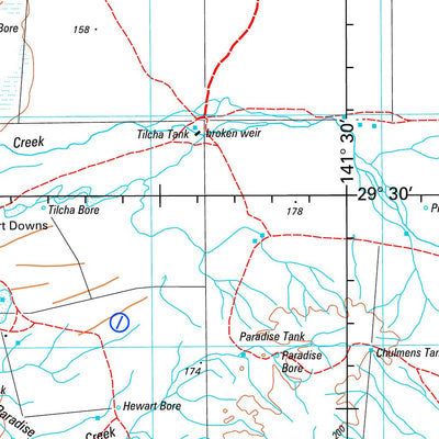 Geoscience Australia Milparinka SH54 - 07 digital map