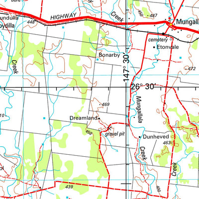 Geoscience Australia Mitchell SG55 - 11 digital map