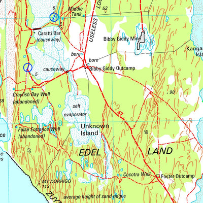 Geoscience Australia Monkey Mia Special SG49 - 12 digital map