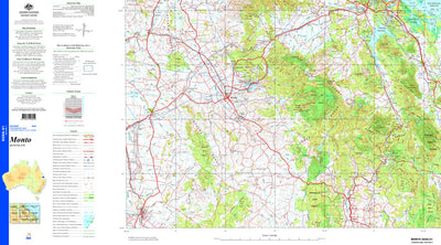 Geoscience Australia Monto SG56 - 01 digital map