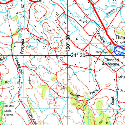 Geoscience Australia Monto SG56 - 01 digital map