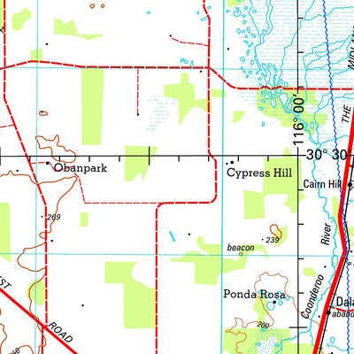 Geoscience Australia Moora SH50 - 10 digital map