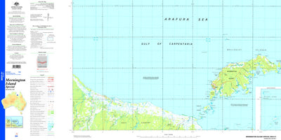 Geoscience Australia Mornington Island Special SE54 - 01 digital map