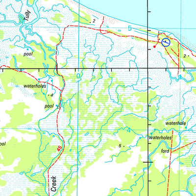 Geoscience Australia Mornington Island Special SE54 - 01 digital map