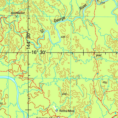 Geoscience Australia Mossman SE55 - 01 digital map