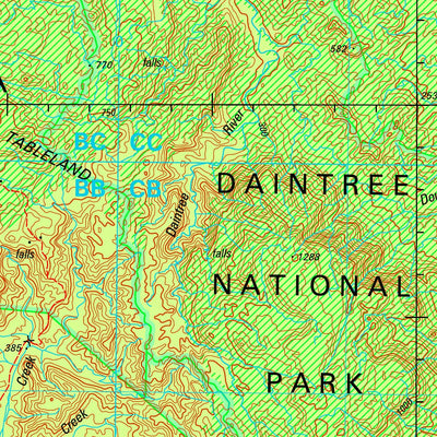 Geoscience Australia Mossman SE55 - 01 digital map