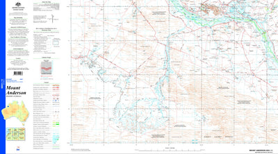 Geoscience Australia Mount Anderson SE51 - 11 digital map