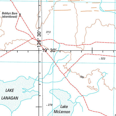 Geoscience Australia Mount Bannerman SE52 - 13 digital map