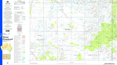 Geoscience Australia Mount Drummond SE53 - 12 digital map