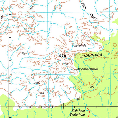 Geoscience Australia Mount Drummond SE53 - 12 digital map