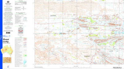 Geoscience Australia Mount Liebig SF52 - 16 digital map