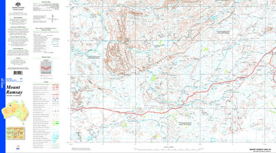 Geoscience Australia Mount Ramsay SE52 - 09 digital map