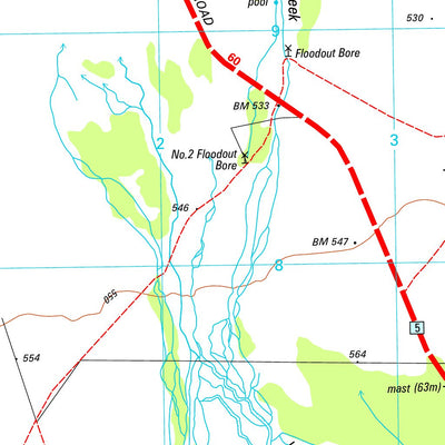 Geoscience Australia Mount Theo SF52 - 08 digital map