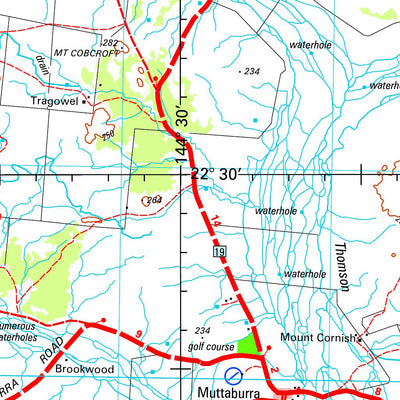 Geoscience Australia Muttaburra SF55 - 09 digital map