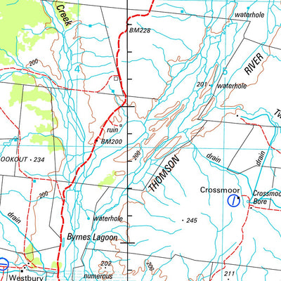 Geoscience Australia Muttaburra SF55 - 09 digital map