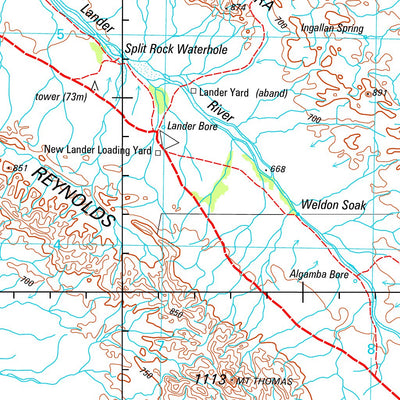 Geoscience Australia Napperby SF53 - 09 digital map