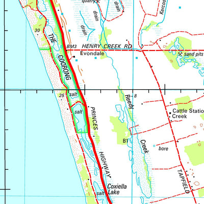 Geoscience Australia Naracoorte SJ54 - 02 digital map