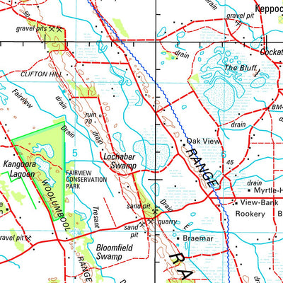 Geoscience Australia Naracoorte SJ54 - 02 digital map