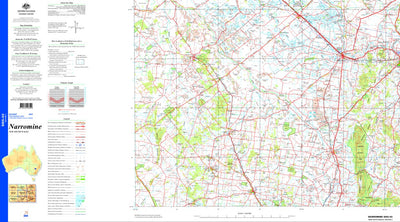 Geoscience Australia Narrowmine SI55 - 03 digital map