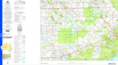 Geoscience Australia Newdegate SI50 - 08 digital map
