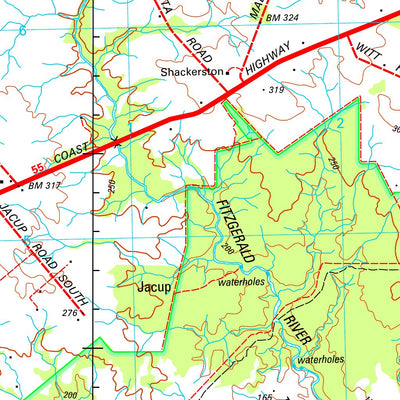 Geoscience Australia Newdegate SI50 - 08 digital map