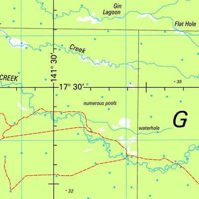 Geoscience Australia Normanton SE54 - 07 digital map