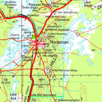 Geoscience Australia Norseman SI51 - 02 digital map