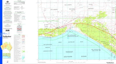 Geoscience Australia Nullarbor SH52 - 16 digital map
